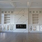 Custom Cabinets and Full Stone Fireplace